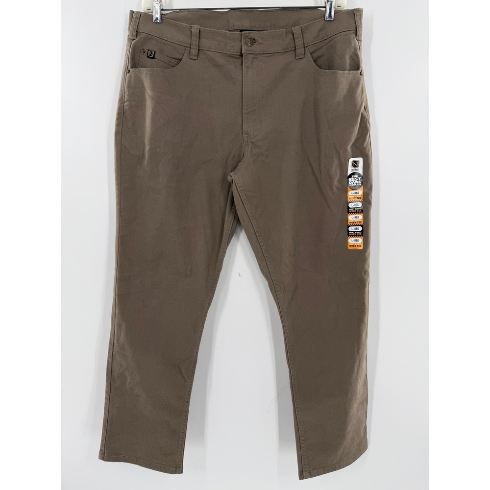 Noble Outfitters Mens Brown Canvas‎ Work Utility Pants 38x30 Straight Leg Cotton